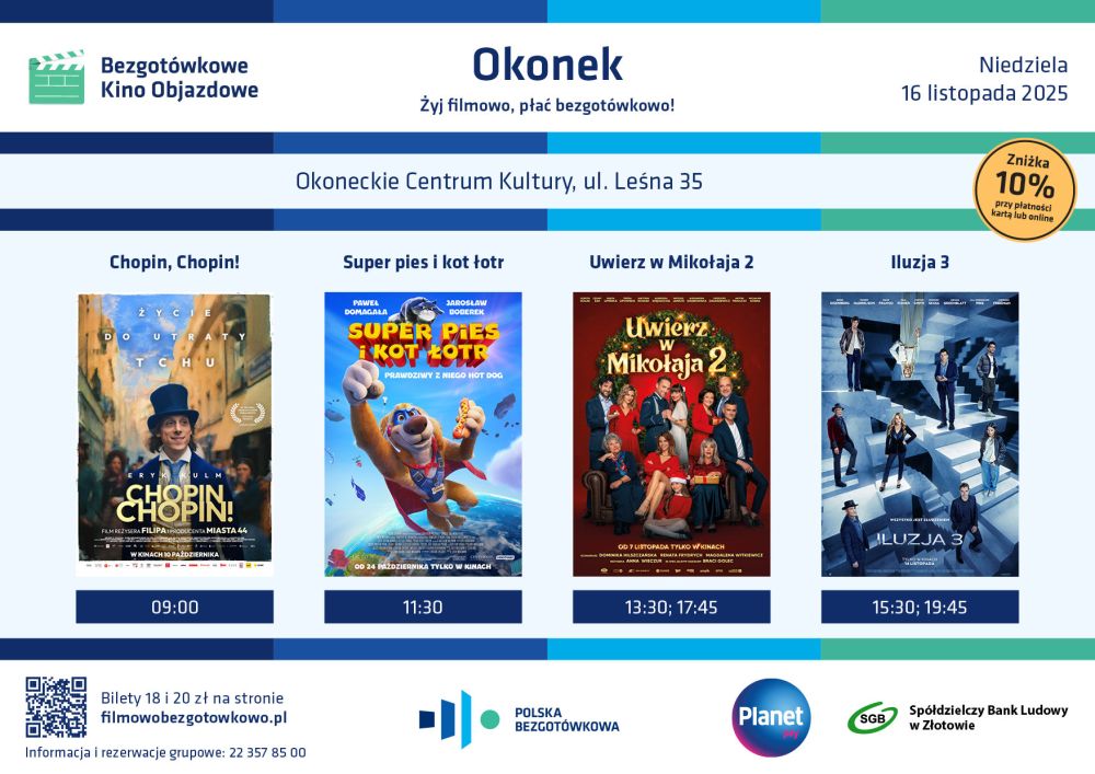 16.11 Okonek repertuar