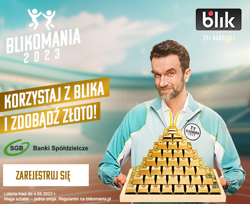 BLIKOMANIA 2023 ruszyła! Wygraj sztabkę złota!